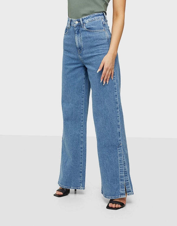 Vero Moda VMKATHY HR WIDE SLIT JEANS RI356