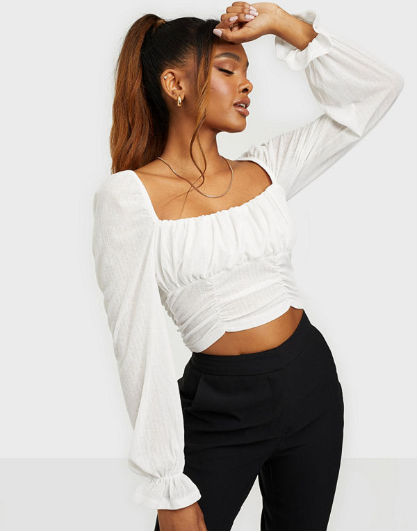 NLY Trend Sheer Cropped Top