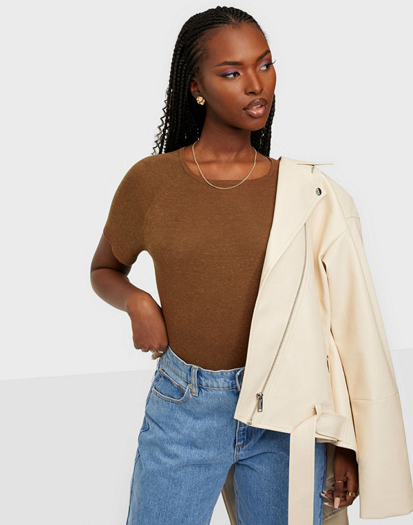 Object Collectors Item OBJANGIE S/S KNIT PULLOVER PB9