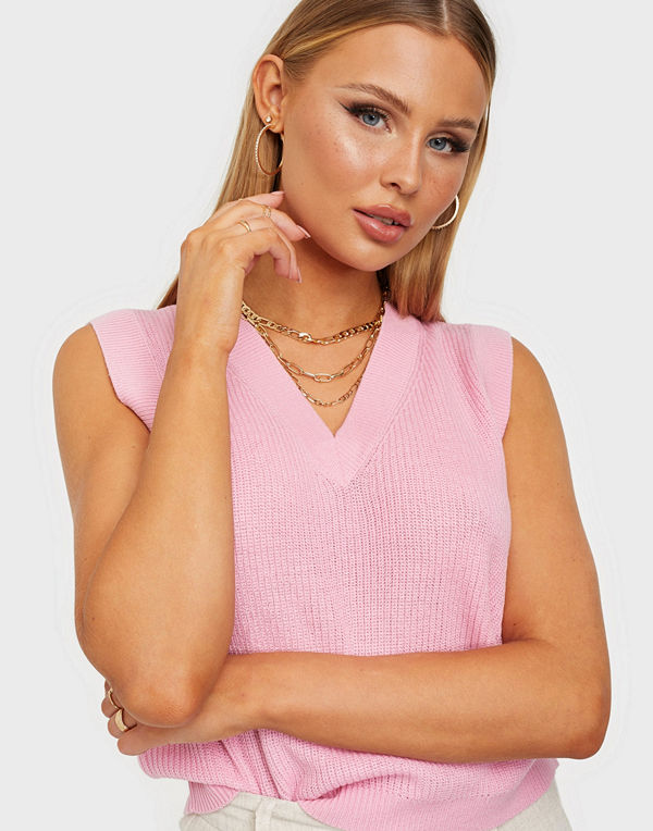 Only ONLADALEE S/L V-NECK VEST KNT