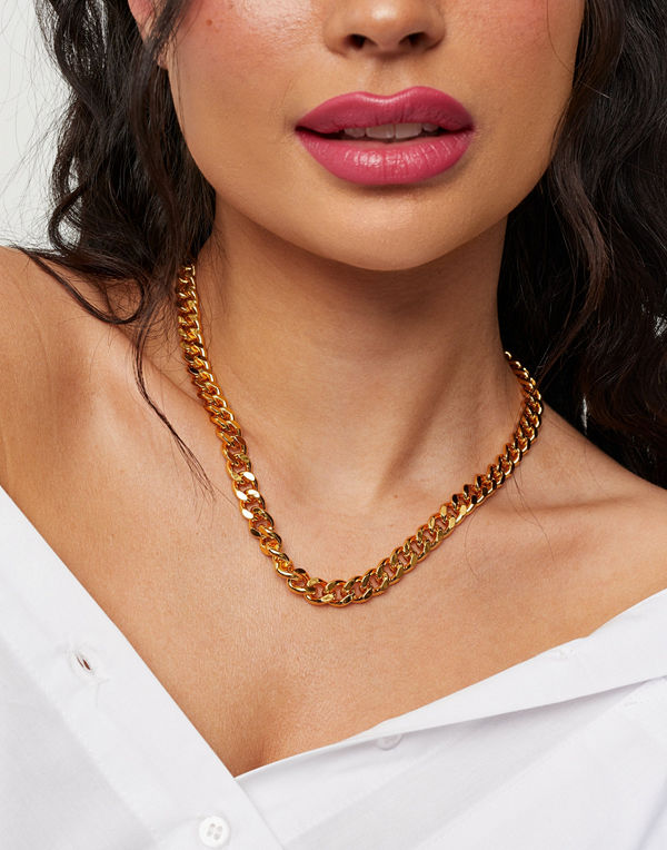 Muli Collection smycke Chunky Cuban Chain Necklace
