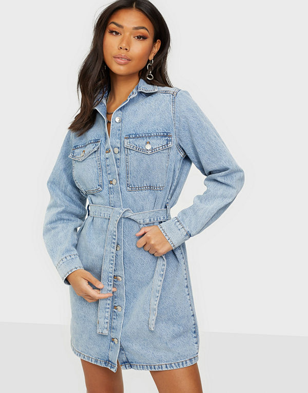 Gina Tricot Denim Shirt Dress