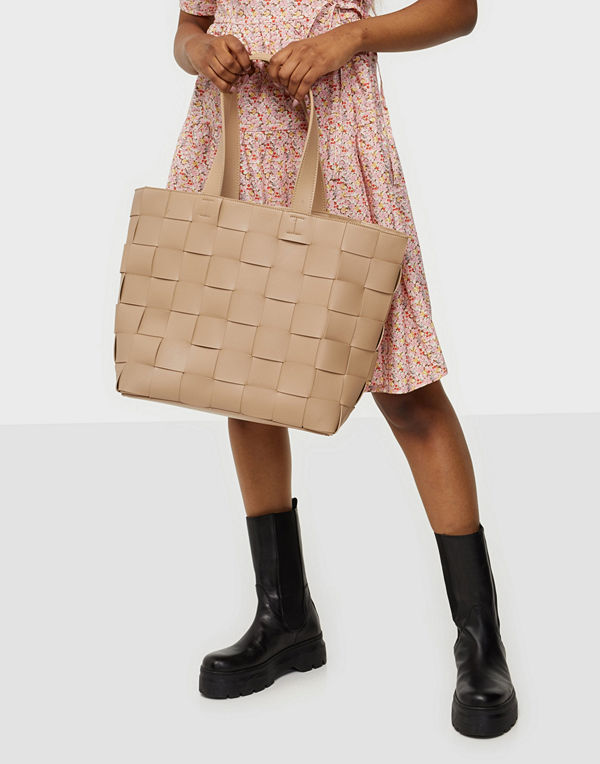 NLY Accessories beige väska Braided Shopper Bag