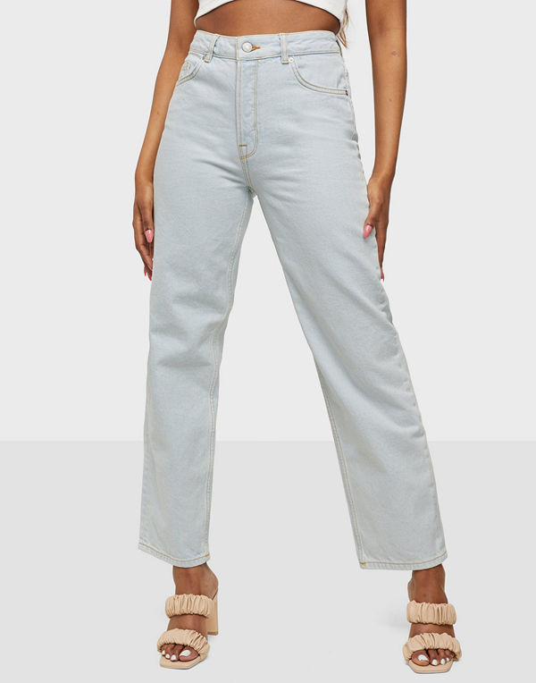 Selected Femme SLFKATE HW BRIGHT BLUE STRAIGHT JEA