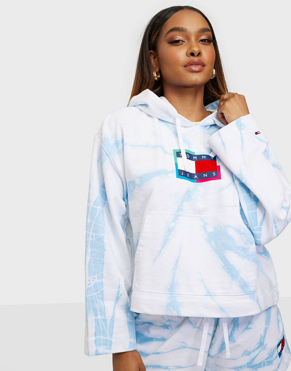 Tommy Jeans TJW Boxy Tie-Dye Flag Hoodie