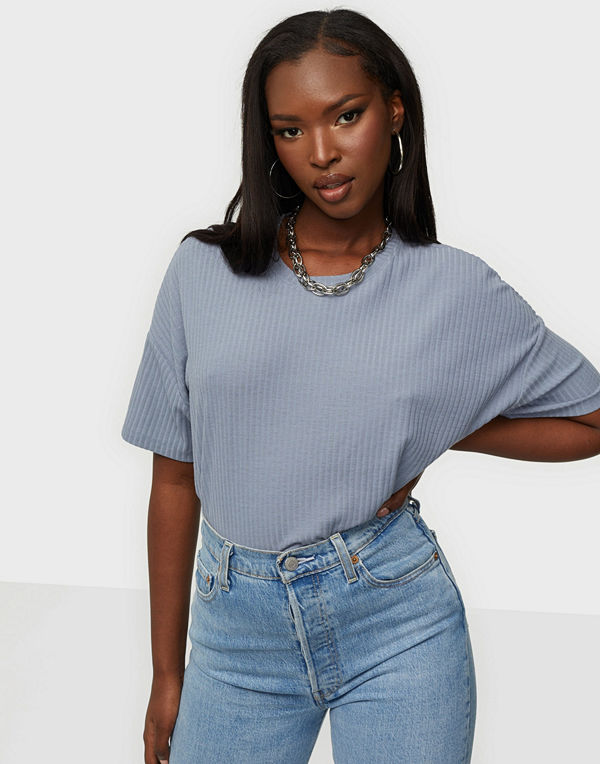 Pieces PCRIBBI SS OVERSIZED TEE D2D