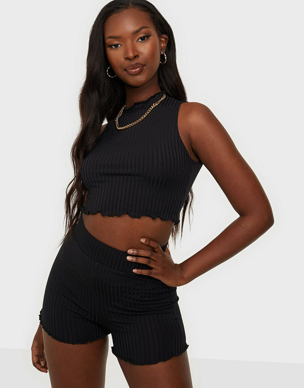 NLY One Rib Shorts Set