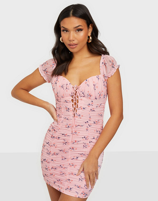 Love Triangle Garden Gate Mesh Mini Dress