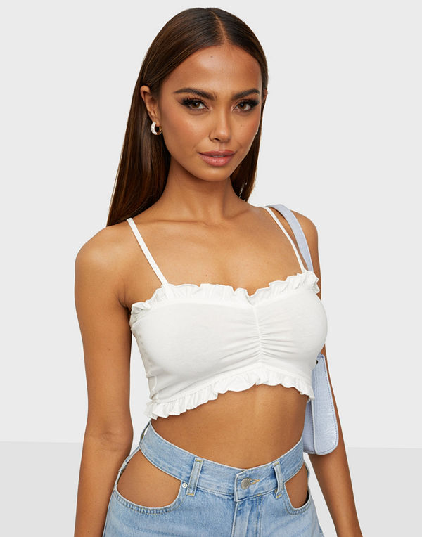 NLY Trend Crop Frill Top