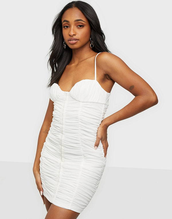Love Triangle All Hooked Up Ruched Mini Dress