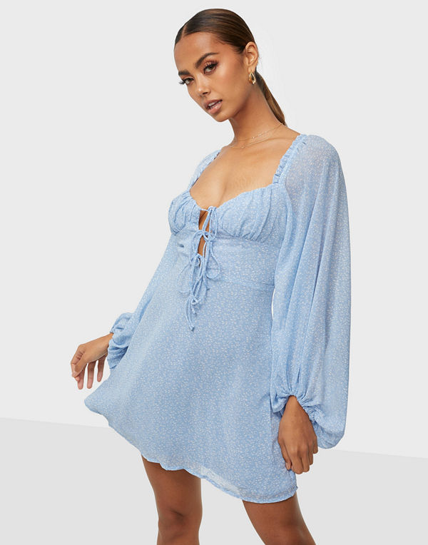 Love Triangle Marina Tie Up Mini Dress