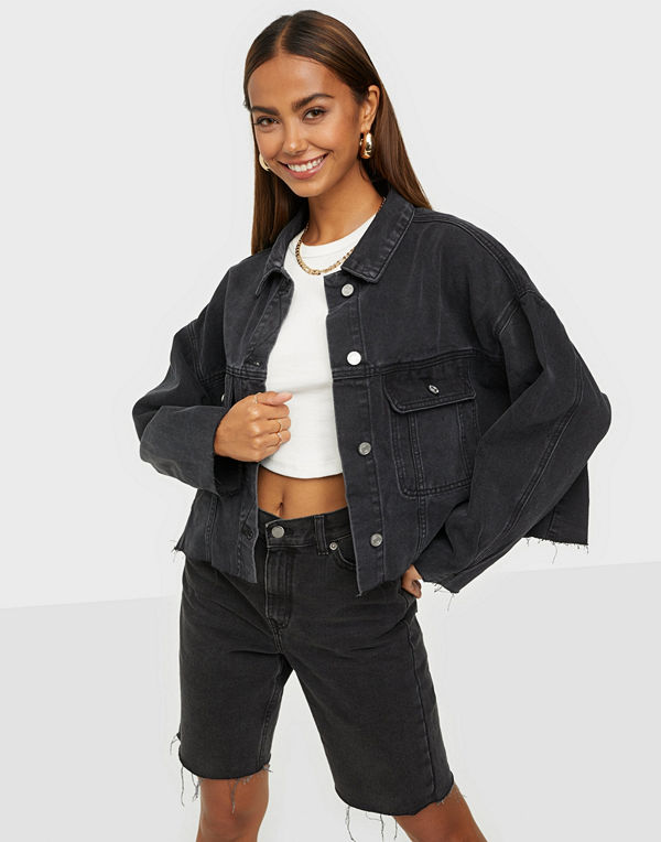 Missguided Pleat Back Oversized 80S Denim