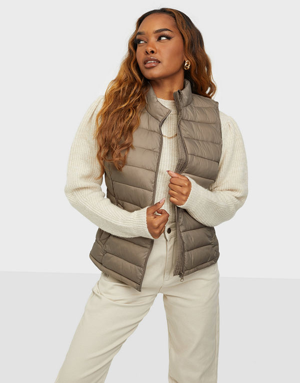 Vila VIMINSK SHORT QUILTED WAISTCOAT/PB