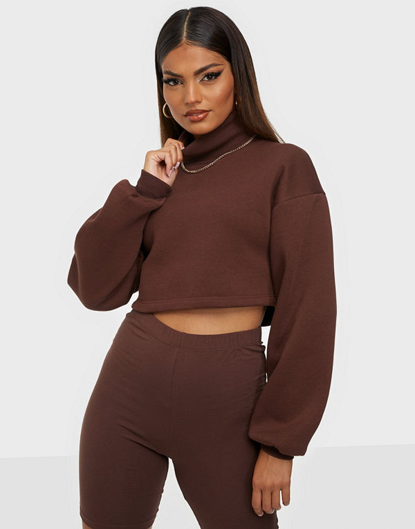 NLY Trend Cropped Turtleneck Sweat
