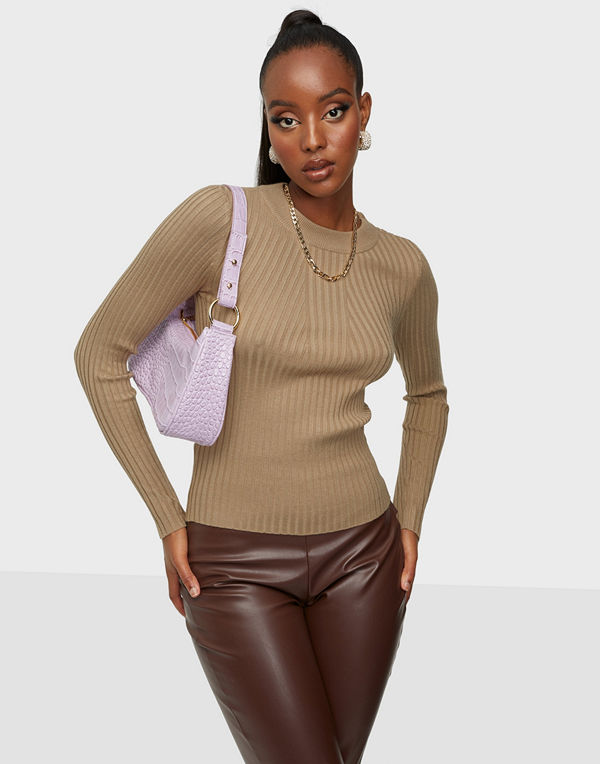 Pieces PCCRISTA LS O-NECK KNIT NOOS BC