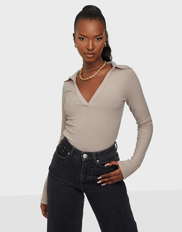 NLY Trend Too Good Collar Top