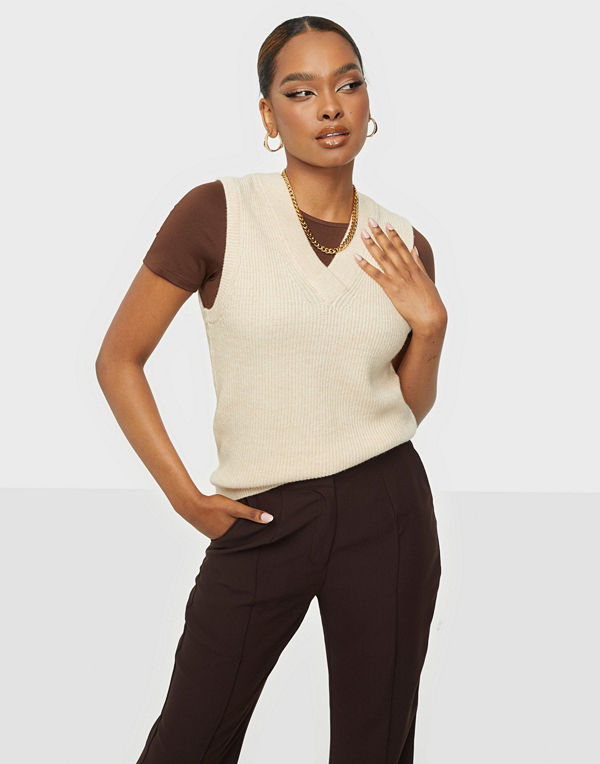 Object Collectors Item OBJMALENA S/L KNIT WAISTCOAT NOOS