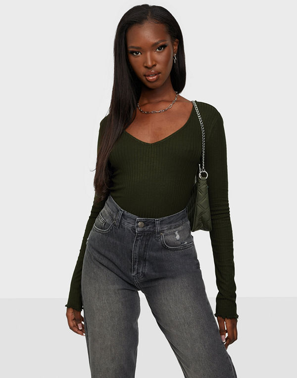 Noisy May NMRIBA V-NECK L/S TOP