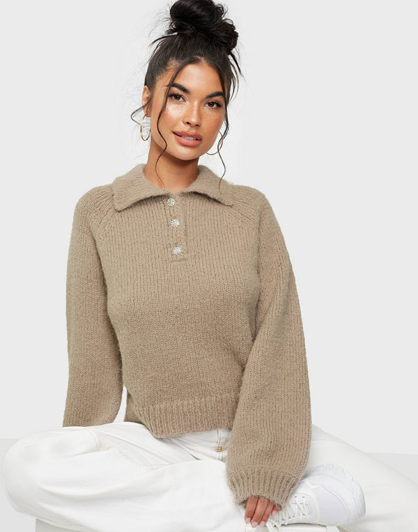 Vero Moda VMMABEL LS O-NECK COLLAR BLOUSE GA