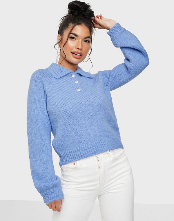Vero Moda VMMABEL LS O-NECK COLLAR BLOUSE GA