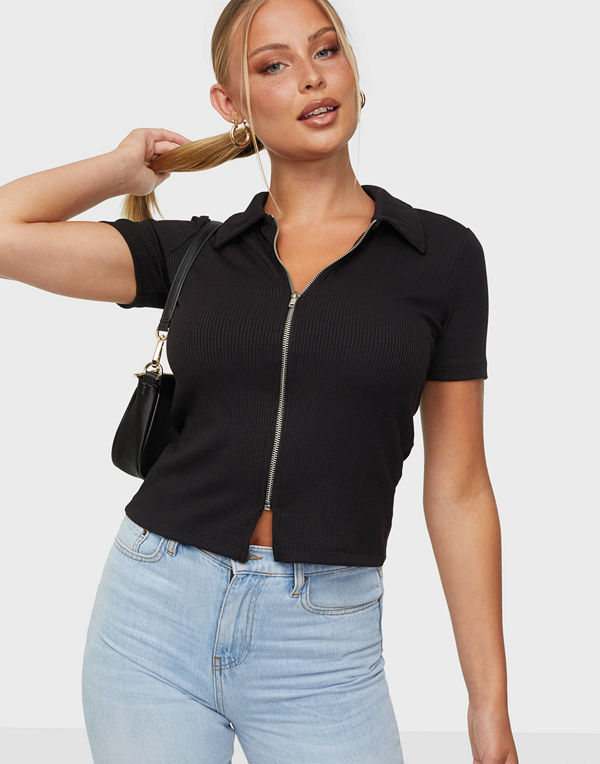 Vero Moda VMPATRAS S/S COLLAR ZIP CARDIGAN SB