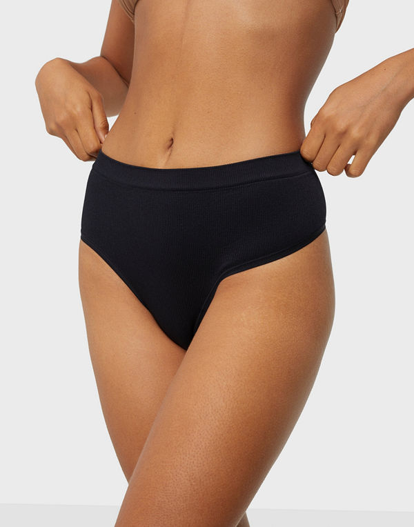 Lindex Brief Rib Thong high Seamless