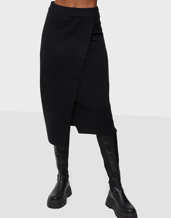 Vila VIOLIVINJA KNIT HW MIDI WRAP SKIRT/