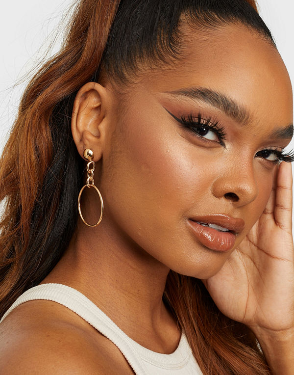 NLY Accessories smycke Golden Ring Earrings