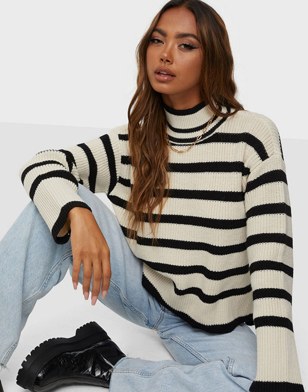 Y.a.s YASSTRIPEY LS HIGH NECK PULLOVER S.