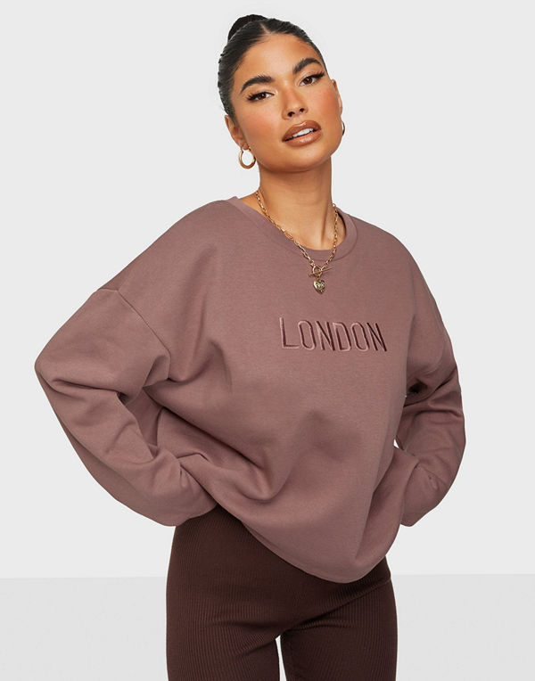Jacqueline de Yong JDYPARIS LIFE L/S SHORT EMB SWEAT J