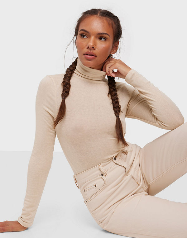 Vila VICOZA FUNNEL NECK L/S TOP/SU