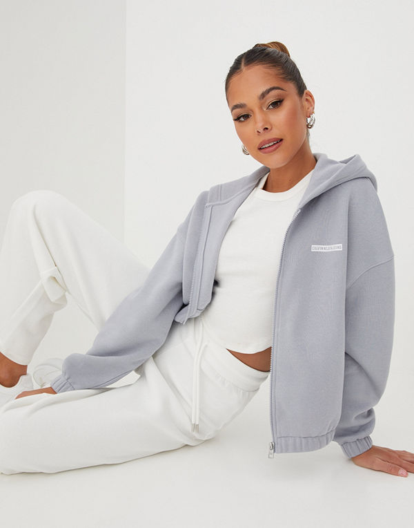 Calvin Klein Jeans MICRO FLOCK ZIP THROUGH