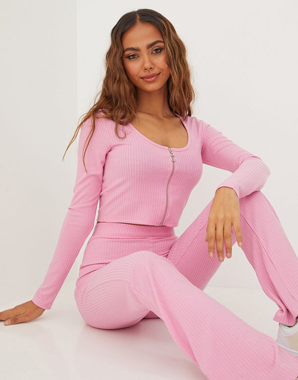 NLY Trend Ribbed Zip Set