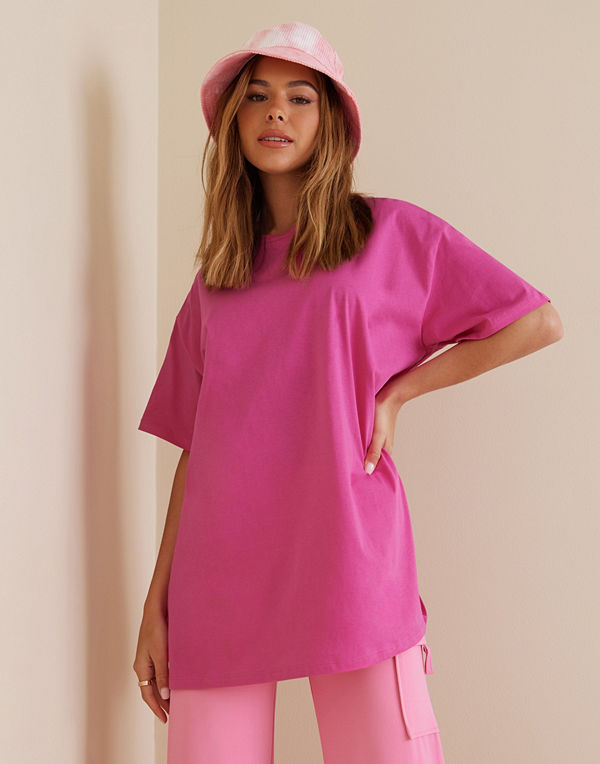 Pieces PCRINA SS OVERSIZED TEE NOOS BC