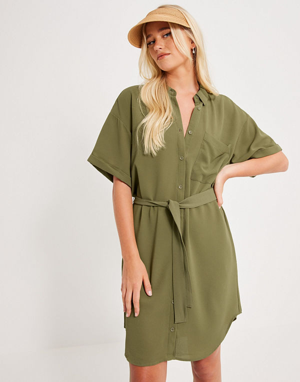 Noisy May NMCLARA S/S SHIRT DRESS NOOS