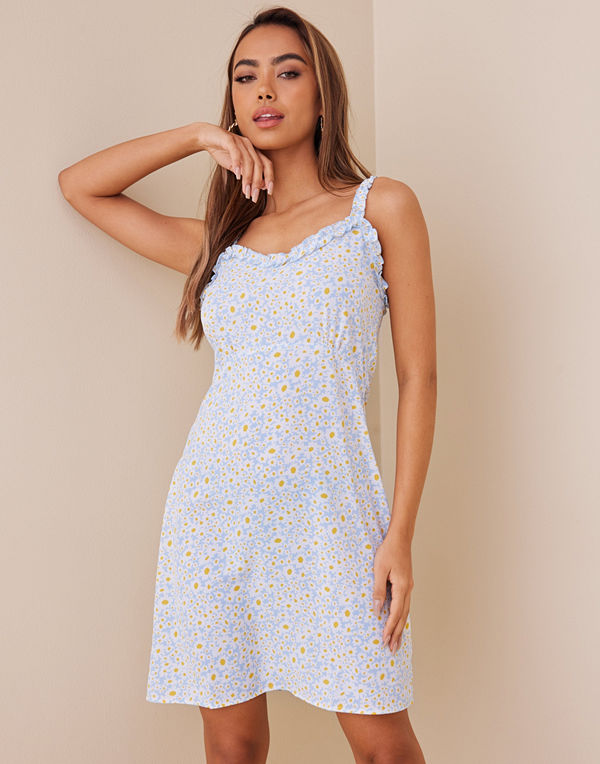 Jdy JDYNOLIA RUFFLE STRAP DRESS WVN