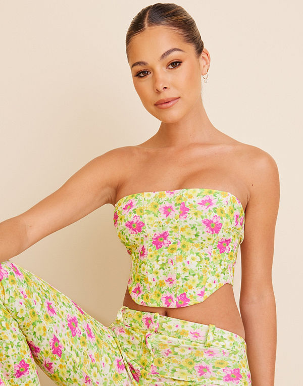 NLY One Corset Tie Back Top
