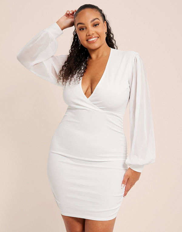 NLY One Chiffon Sleeve Dress