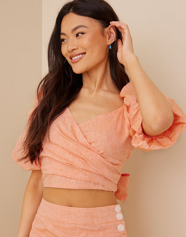 Gina Tricot Hedda wrap top