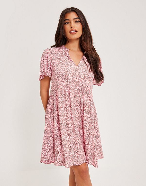 Jdy JDYSTARR LIFE S/S V-NECK DRESS WVN