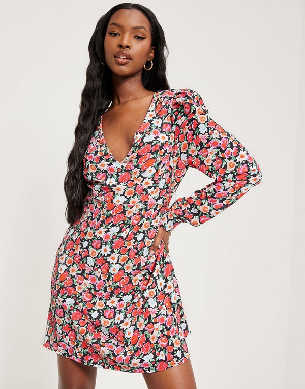 Noisy May NMCHLOE L/S WRAP DRESS