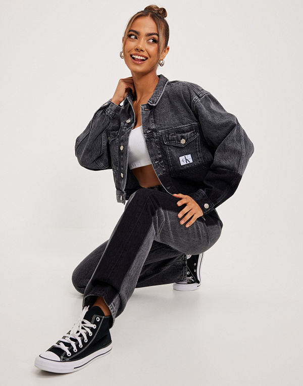 Calvin Klein Jeans CROPPED OVERSIZED DENIM JACKET