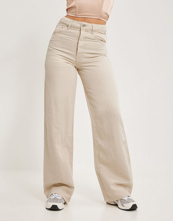 Gina Tricot Linen wide jeans