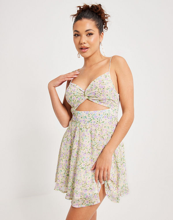 Kiss The Sky PETUNIA TWIST FRONT SKATER DRESS