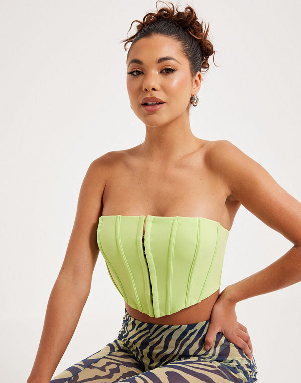 Love Triangle STRAPLESS CORSET CROP TOP