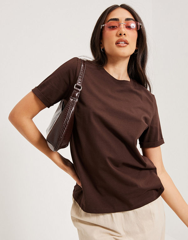 Pieces PCRIA SS FOLD UP SOLID TEE NOOS BC