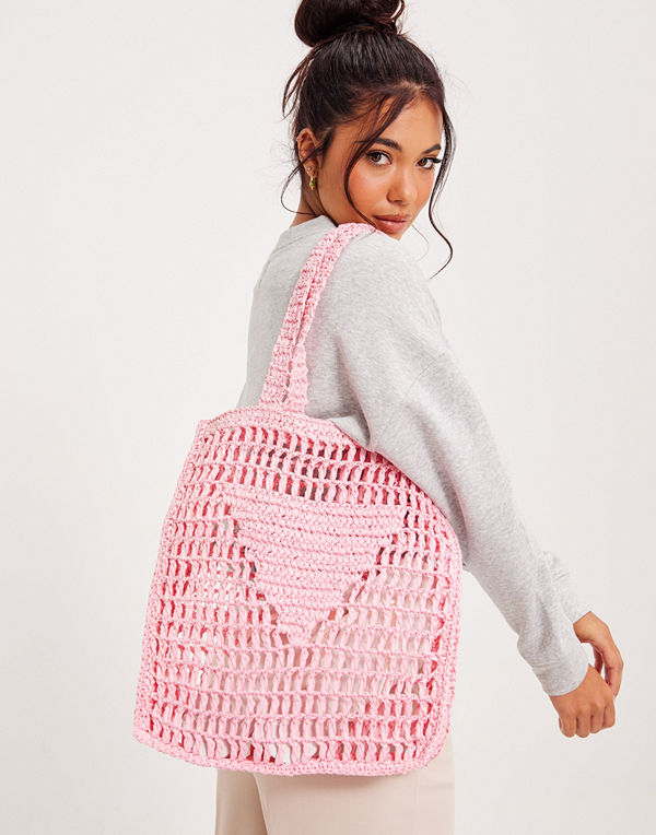 Bow19 cremefärgad väska Summer net bag