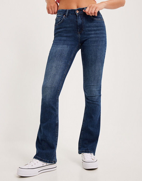 Only Onlblush Mid Flared Dnm TAI021 Noos - Blå