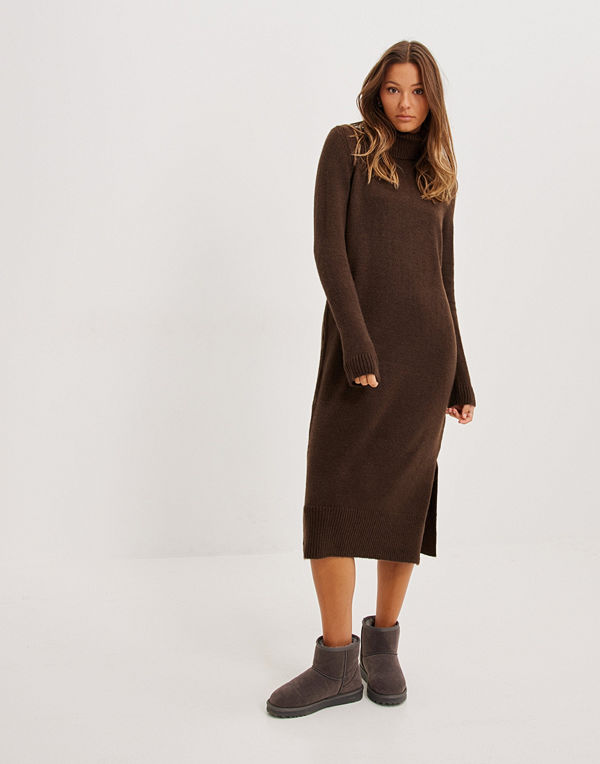 Only ONLBRANDIE L/S ROLL NECK DRESS KNT