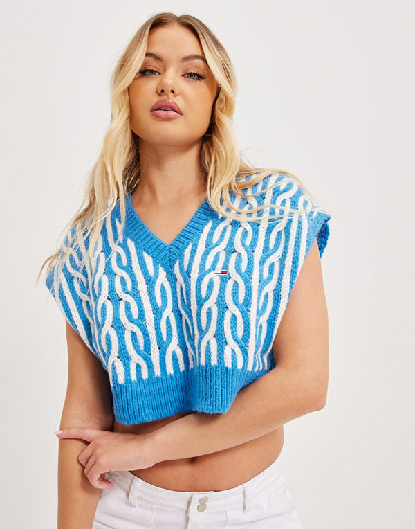 Tommy Jeans TJW SUPER CROP PLAITED VEST